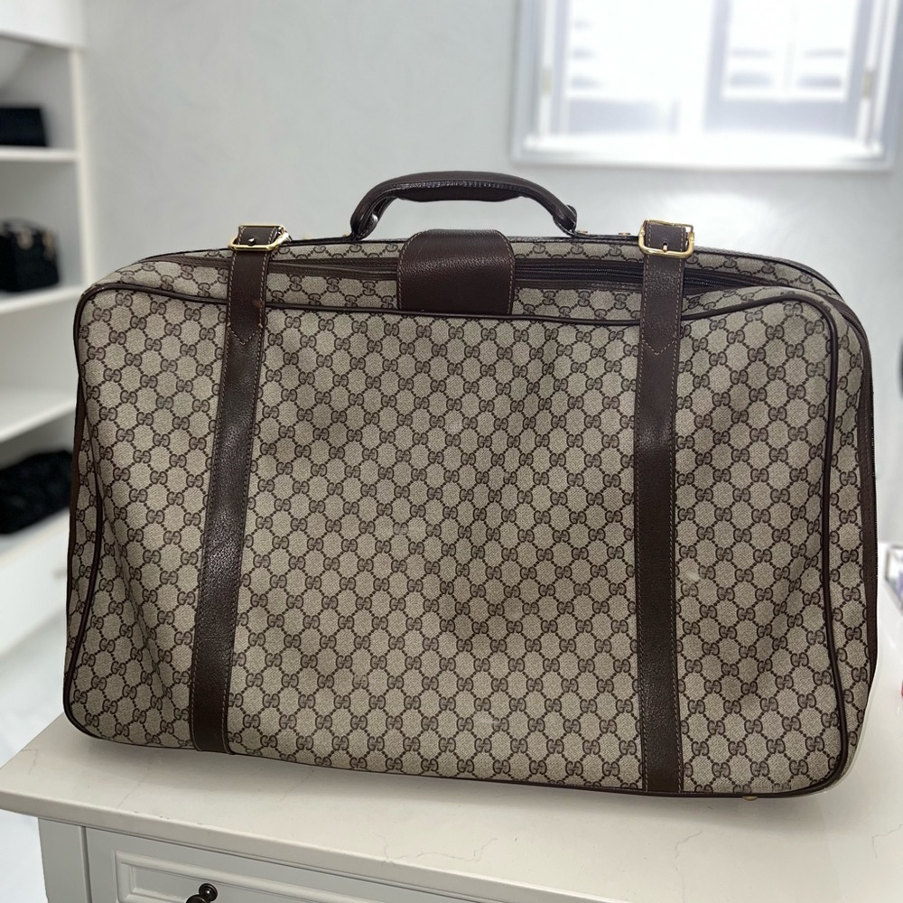 Vintage Gucci travel luggage